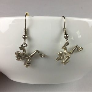 Adorable tree frog earrings